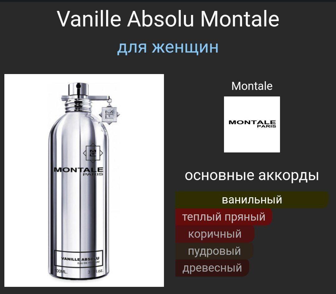 Духи Montale Wanille Absolu Монталь Абсолю Ванили 30 мл (копия)