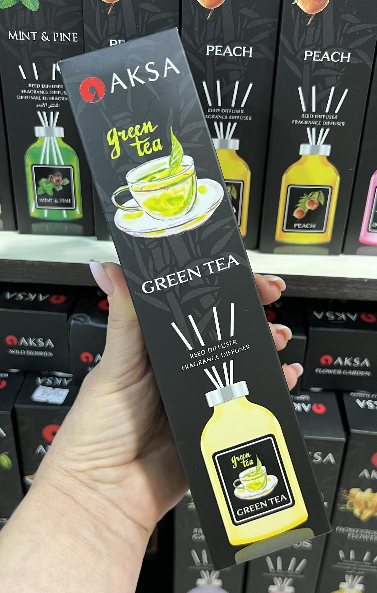 Ароматический диффузор для дома Зеленый Чай Green Tea Aksa 100 мл